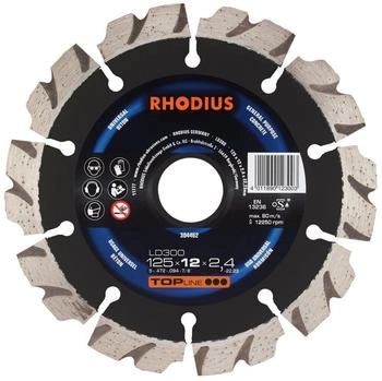 RHODIUS TOPline LD300 125 x 12,0 x 2,4 x 22,23 mm