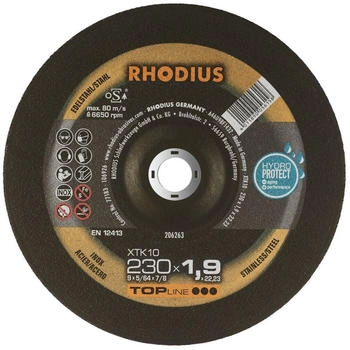 RHODIUS TOPline x TK10 Extradünn 230 x 1,9 x 22,23 mm Stück 25