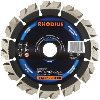 RHODIUS Diamantscheibe LD300 150 x 12,0 x 2,4 x 22,23