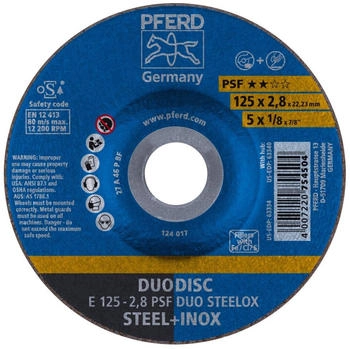Pferd DUODISC E 125 x 2,8 x 22,23 mm Universallinie Stück 10