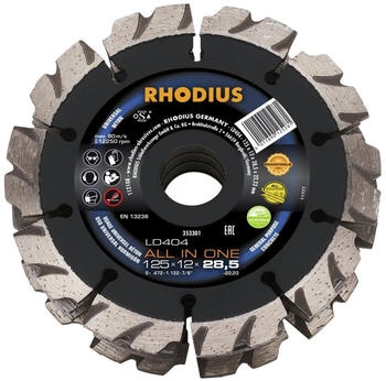 RHODIUS TOPline LD404 ALL IN ONE 125 x 12,0 x 28,5 x 22,23 mm