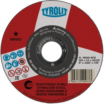 Tyrolit BASIC D115 x 1mm gerade (34332868)