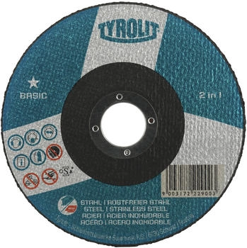 Tyrolit gerade Basic StahlEdelstahl 230x1,9x22,23mm A 46 Q BFB