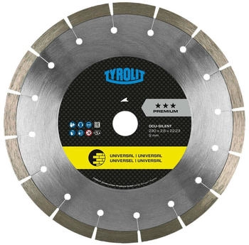 Tyrolit Diamanttrennscheibe DCU Premium 230x2,6x22,23mm DCUS
