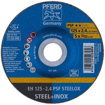 Pferd EH 125 x 2,4 x 22,23 mm gekr&ouml;pft Universallinie PSF St&uuml;ck 10