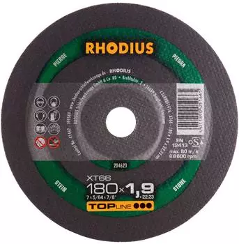 RHODIUS TOPline x T66 Extradünn 180 x 1,9 x 22,23 mm Stück 25