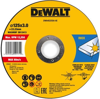 DeWalt High Performance 125 x 3 x 22,23mm (DWA4522SIA-AE)