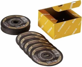 RHODIUS Trennscheibe XT70 PACK gerade Ø 115 x 1,0 x 22,23 mm für Edelstahl und Stahl (211080)