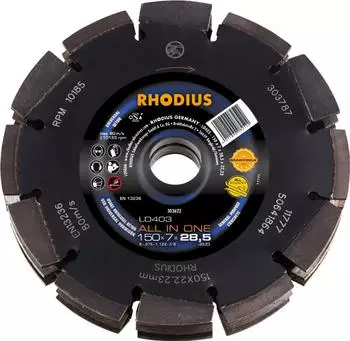 RHODIUS Diamanttrennscheibe LD403S ALL IN ONE Ø 150 mm (304505)