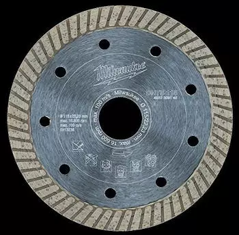 Milwaukee DHTS Diamanttrennscheibe 115mm Hart, dünn, geschlossen (4932399145)