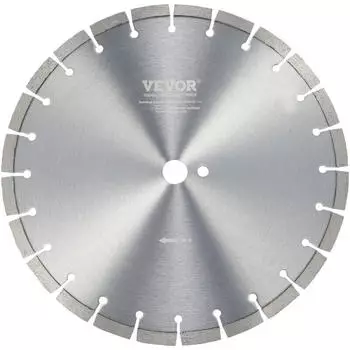 VEVOR Diamants&auml;geblatt 350mm Nass/Trocken, Segmenth&ouml;he 12mm, Bohrung 25,4mm