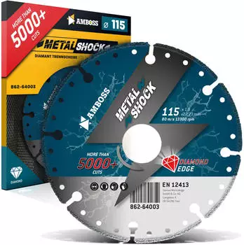 Amboss Metal Shock 5000+ Diamant-Trennscheibe für Metall/Stahl/Inox 115x1,8x22,23mm