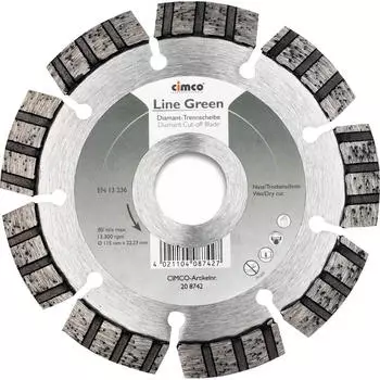 Cimco Diamant-Trennscheibe Line Green Basalt/Bordstein 115mm (208742)