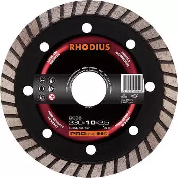 RHODIUS DG35 Diamanttrennscheibe Natur- & Kunststein 115mm (302236)