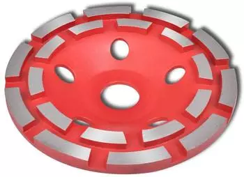 vidaXL Diamant-Schleiftopf Doppelreihe, Beton, 125mm (140620)