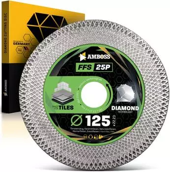 Amboss FFS 25P Diamant-Trennscheibe Ø125x2x22.2mm Feinsteinzeug/Keramik/Naturstein