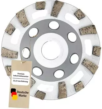 Berg Tectool Diamantschleifteller &Oslash;180mm 5mm Segmenth&ouml;he 22,2mm Bohrung (18474)