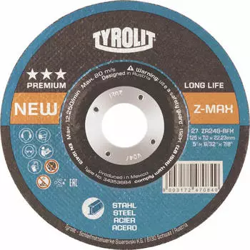 Tyrolit Z-MAX Schruppscheibe 230x4mm ZA24S-BFX (34353706)