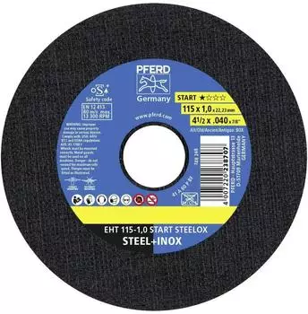 Pferd STEELOX Trennscheiben 115x1,0x22,23mm Stahl/Edelstahl, 10 St. (69121067)