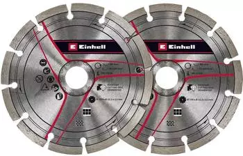 Einhell Diamant-Trennscheiben-Set 150mm, 22,2mm Bohrung, 2 St&uuml;ck (4350741)
