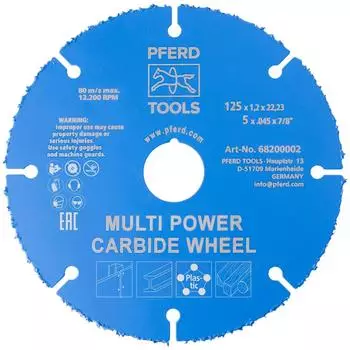 Pferd Multi Power Carbide Trennscheibe DS 125x1,2x22,23mm (68200002)