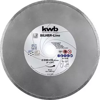 KWB Diamanttrennscheibe f&uuml;r Fliesen & Keramik, &Oslash; 230mm, Bohrung 22,23mm (725870)