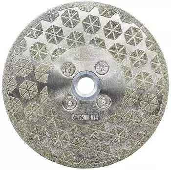 LuxusKollektion Diamanttrennscheibe 125mm M14 f&uuml;r Fliesen, Keramik, Granit