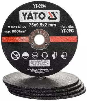 Yato Mini-Trennscheiben f&uuml;r Metall/Stahl 75mm (YT-0994)
