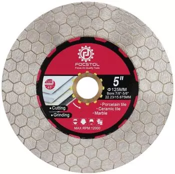 LuxusKollektion Diamant-Trennscheibe 125mm, Bohrung 22,23mm