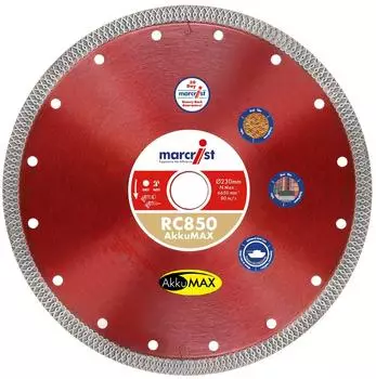 Marcrist RC850 AkkuMAX Diamanttrennscheibe f&uuml;r Dachdecker 125mm (2060.0125.22)