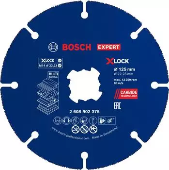 Bosch EXPERT Multi Carbide Trennscheibe 125mm X-Lock (2608902375)