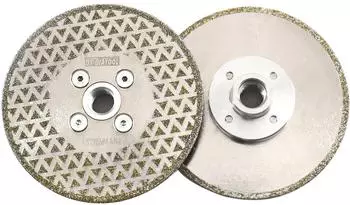 LuxusKollektion Diamanttrennscheibe galvanisch 115mm M14, 2er-Set (Fliesen/Keramik/Granit)