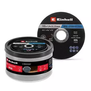 Einhell Trennscheiben-Set Metall/Edelstahl Ø115x1,0mm, 50 Stück (711526)