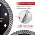 LuxusKollektion Diamant-Trennscheibe 180mm Turbo, 10er-Pack, für Keramik, Granit, Marmor