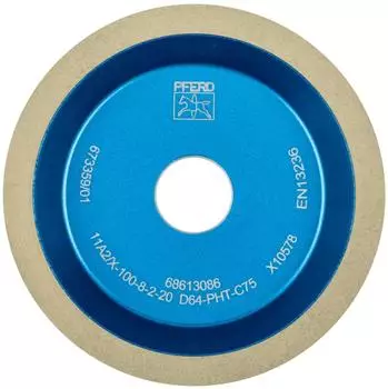Pferd Diamantschleifscheibe Form 11A2/60° 100-8-2-20 D64 PHT (68613086)