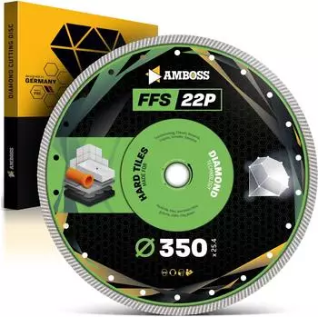 Amboss FFS 22P Diamant-Trennscheibe Ø350mm x 25,4mm, Segmenthöhe 10mm (862-22063)