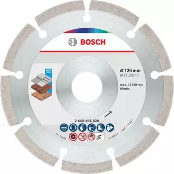 Bosch Multi Material Diamond Trennscheibe 125mm, &Oslash; 22,23mm, 10 Stk. (2608615041)