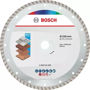Bosch Diamanttrennscheibe 230mm, &Oslash; 22,23mm, Beton/Ziegel, 10 St. (2608615048)