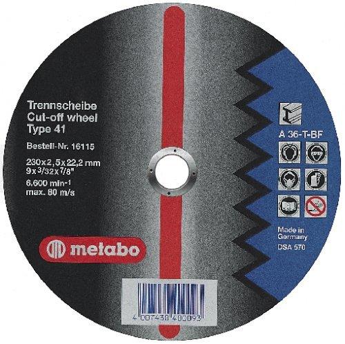 Metabo Flexiamant Super Stahl A 36-T 230 x 2,5 x 22,23 mm (6.16103.00)