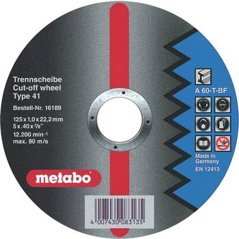 Metabo Flexiamant Super Stahl A 60-T 125 x 1 x 22,23 mm (6.16189.00)