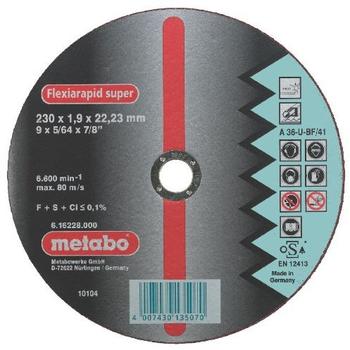 Metabo Flexiarapid Super Inox A 60-U 100 x 1 x 16 mm (6.16210.00)