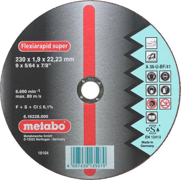 Metabo Flexiarapid Super Inox A 46-U 115 x 1,6 x 22,23 mm (6.16219.00)