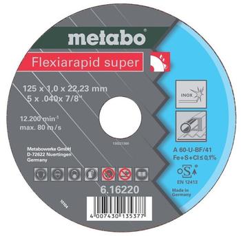 Metabo Flexiarapid Super Inox A-60-U 125 x 1 x 22,23 mm (6.16220.00)