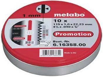 Metabo Inox Metalltrennscheibe 115x1,0 10 Stk in Blechdose (6.16358.00)