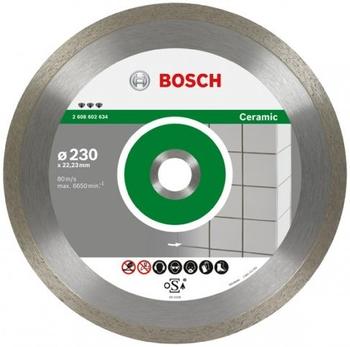 Bosch Diamanttrennscheibe 125 mm Fliesen/Keramik Schnittbreite: 18 Segmenthöhe: 10