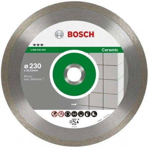 Bosch Diamanttrennscheibe 125 mm Fliesen/Keramik Schnittbreite: 18 Segmenthöhe: 10