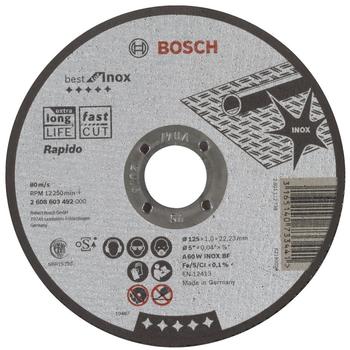Bosch Best for Inox Rapido gerade 125mm (2608603492)