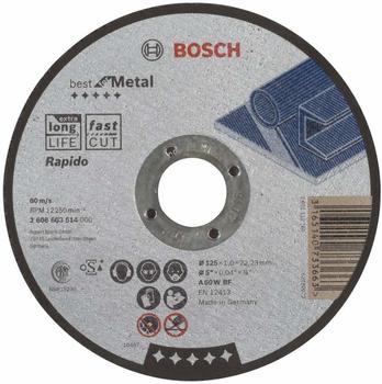 Bosch gerade Best for Metal - Rapido 125mm (2608603514)