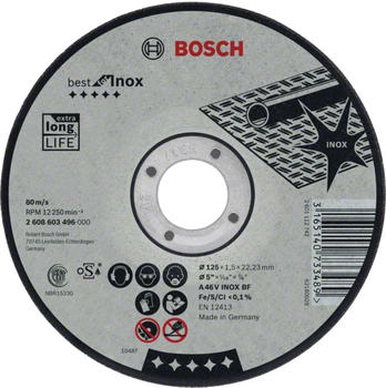 Bosch gerade Best for Inox 125mm (2608603496)