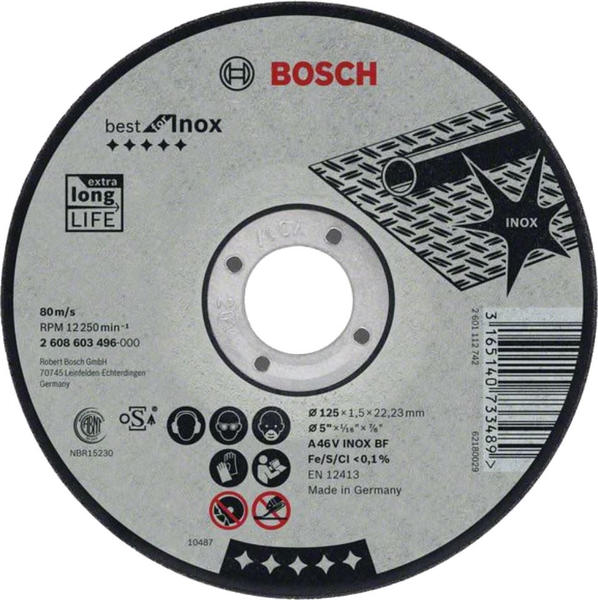 Bosch gerade Best for Inox 125mm (2608603496)